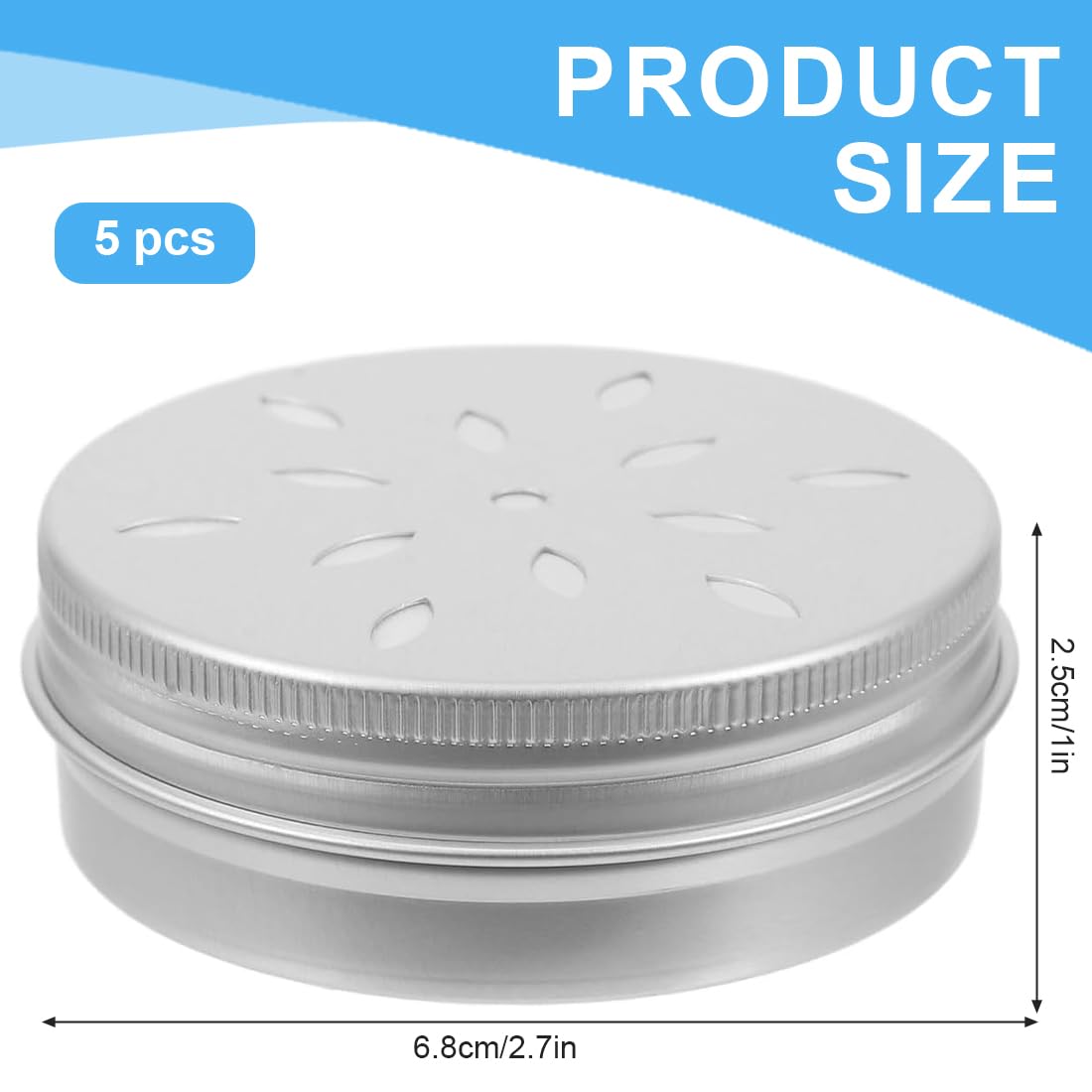 Kit De Formation De Parfum pour Chien,5 pièces,Training scent nose odor container round tin metal containers holder sniffing accessory tool work for,12 en Aluminium,Agility Training Equipment