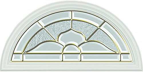 ODL Nouveau Door Glass - 24" x 12" Frame Kit, Brass Caming