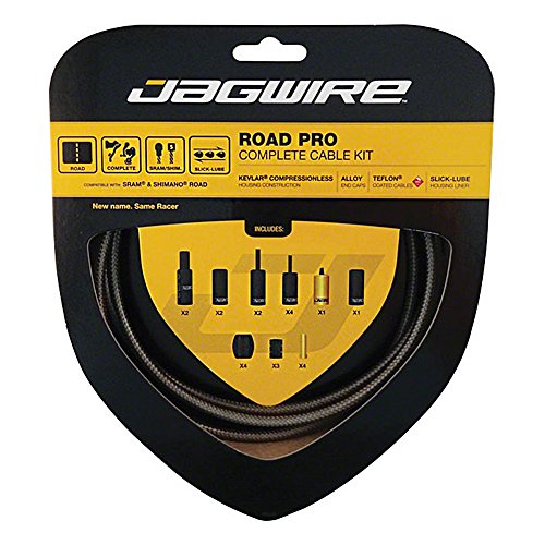 Jagwire Racer Complete Cable & Housing Kit, Road, Black