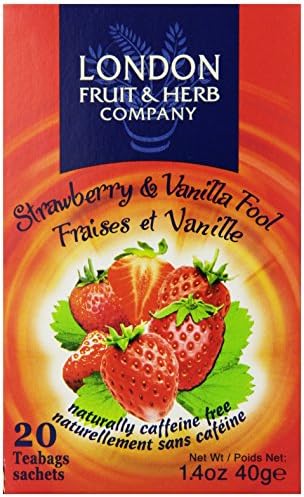 London Fruit & Herb Company Tea, Strawberry & Vanilla Fool, 20 Count