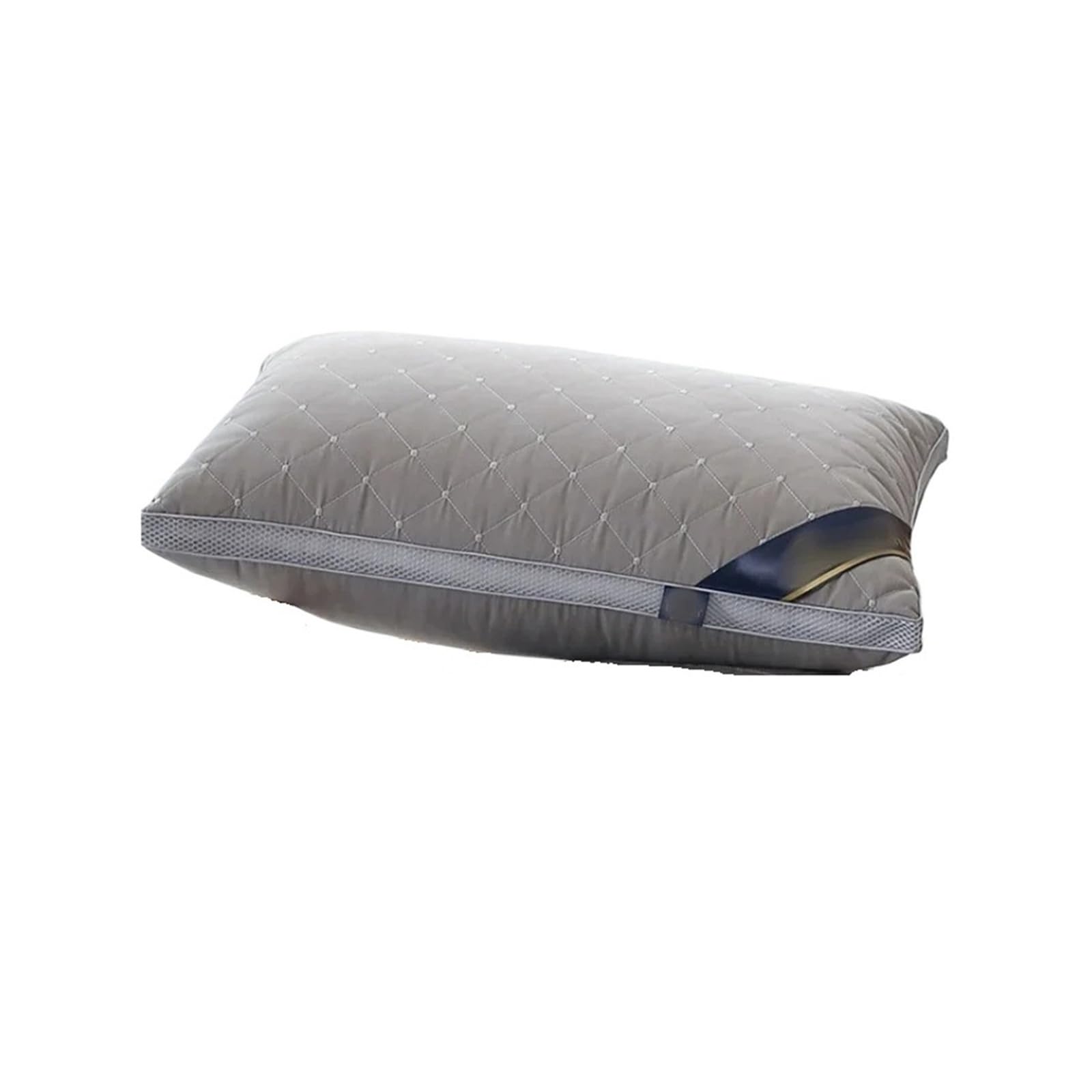 Almohada ortopédica para apoyo cervical y ayuda al sueño, alta resistencia, núcleo no colapso, almohada individual para uso doméstico/dormitorio/hotel
