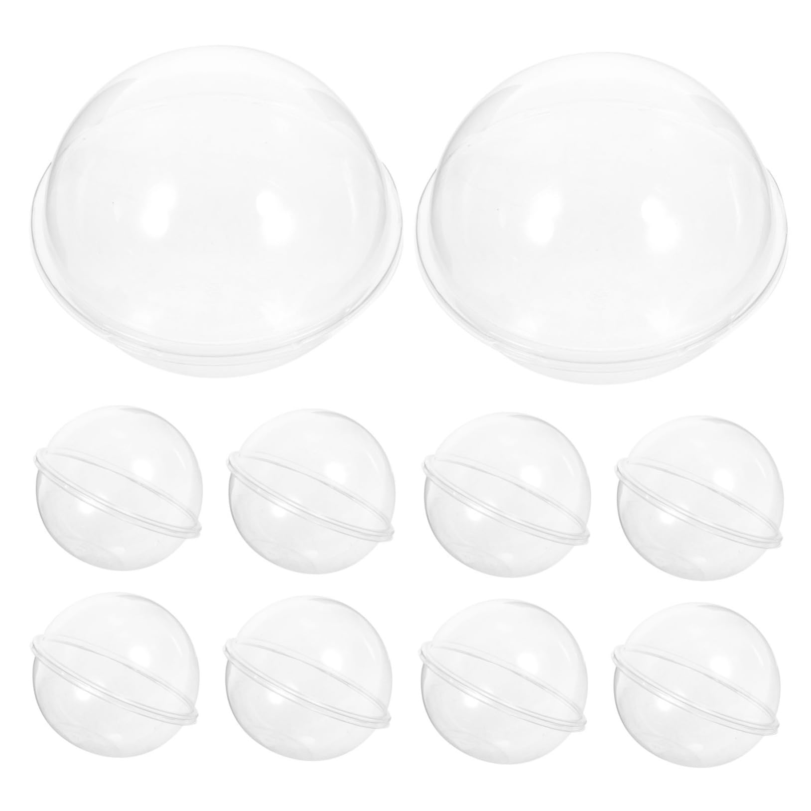 OUNONA 10Pcs Clear Cupcake Boxes Individual Mousse Holders for Desserts for Christmas Parties Birthday Celebrations and Home Use Lightweight and Compact Design