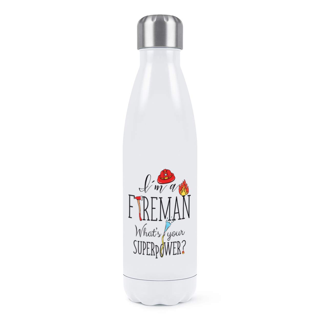 Gourde pompier isotherme en acier inoxydable de 500ml pour le sport