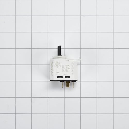 Miniatura 2 de Whirlpool WP3398094 Interruptor de empuje a arranque del secador OEM