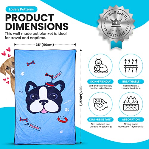 Ben-Av-Rdtech Dog Blankets For Large Medium Small Dogs, 35X55 Inches Pet Blankets For Dog, Cats Bed Cover, Fluffy Soft Fleece Soft Plush Throw Protects Couch And Furniture #TOP1