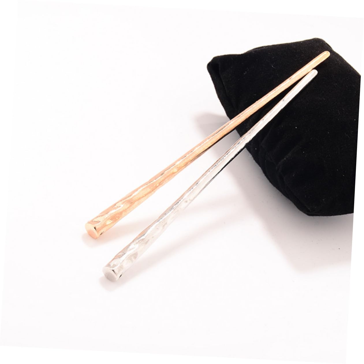 PLAFOPE 2 Stück Teiliges Haarschmuck Haarnadeln aus Legierung für Dutt und Chignon Einfaches Design Praktisch und Vielseitig für Frauen mit Lockigem Glattem oder Welligem Haar Gold und