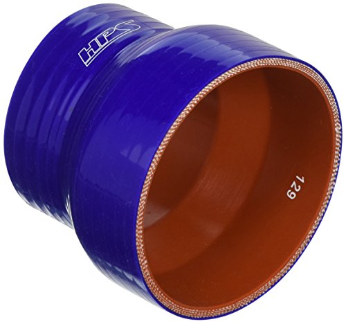 Image of HPS HTSR-275-350-BLUE Silicone High Temperature 4-ply Reinforced Reducer Coupler Hose, 50 PSI Maximum Pressure, 3 inch Length, 2-3 /4 inch > 3-1 /2 inch ID, Blue
