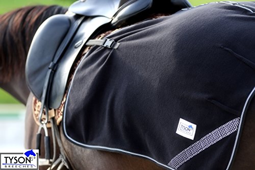 Tysons Breeches Nierendecke Glitzer Schwarz o Weinrot VB WB Decke zum Warmreiten Abschwitz (P/VB, Schwarz) Cover