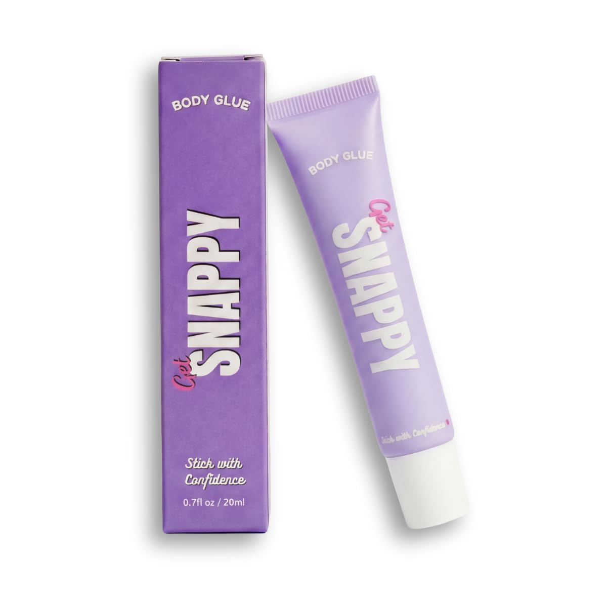 Get Snappy Body Glue | Strong, Sweat-Proof & Skin-Safe Fashion Adhesive | Residue-Free, Transparent Hold for Skin and Clothes | Water-Soluble Alternative to Fashion Tape