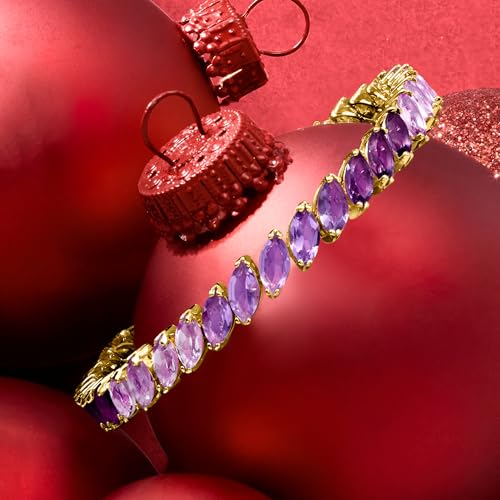 Ross-Simons 17.00 ct. t.w. Ombre Amethyst Tennis Bracelet in 18kt Gold Over Sterling4