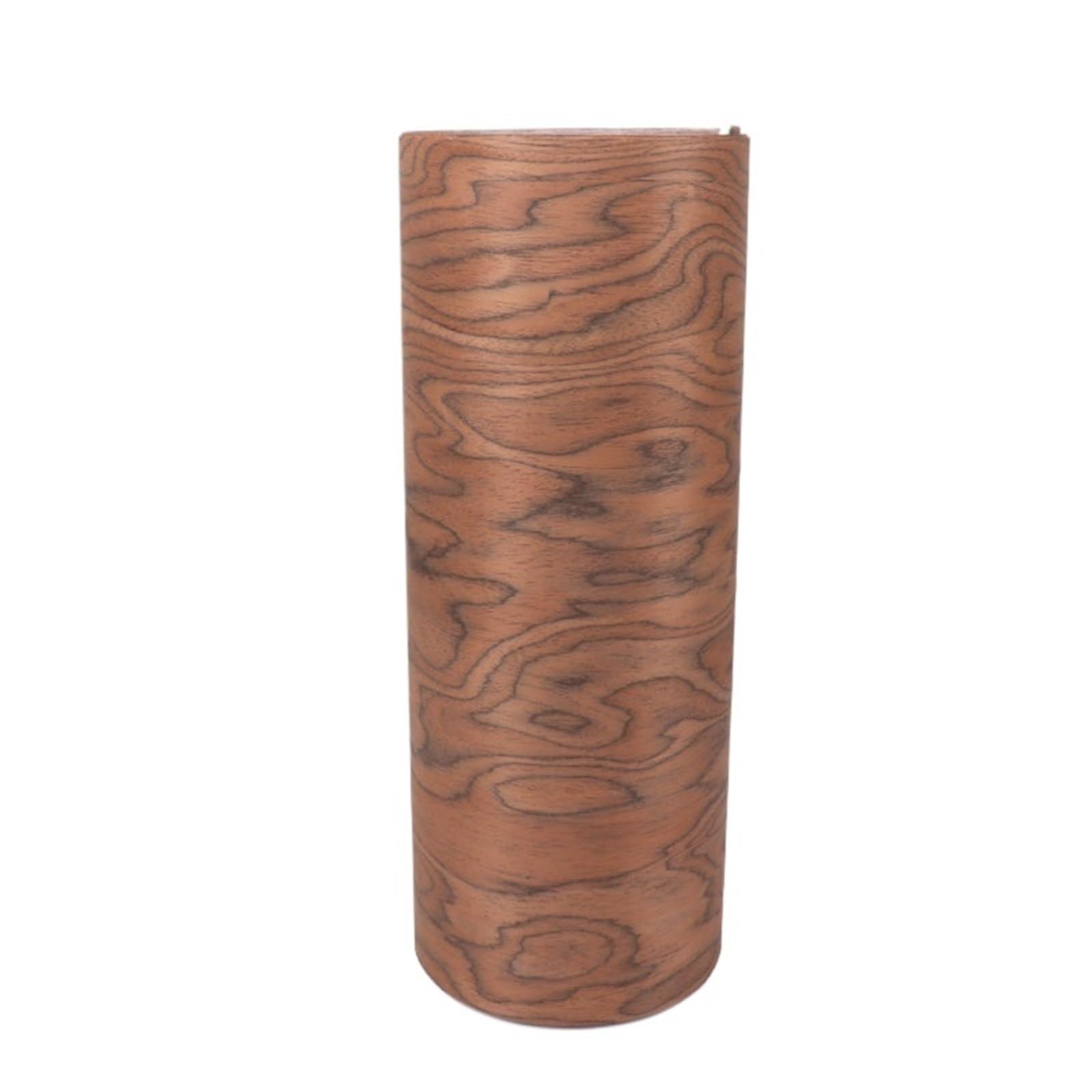 Wood Veneer Edging Tape 250cm×55cm Engineered Burl Wood Veneer Sheet, Exotic Wooden for Woodworking Furniture Decoration(1 Sheet Brown,0.25mm-250cm-55cm)