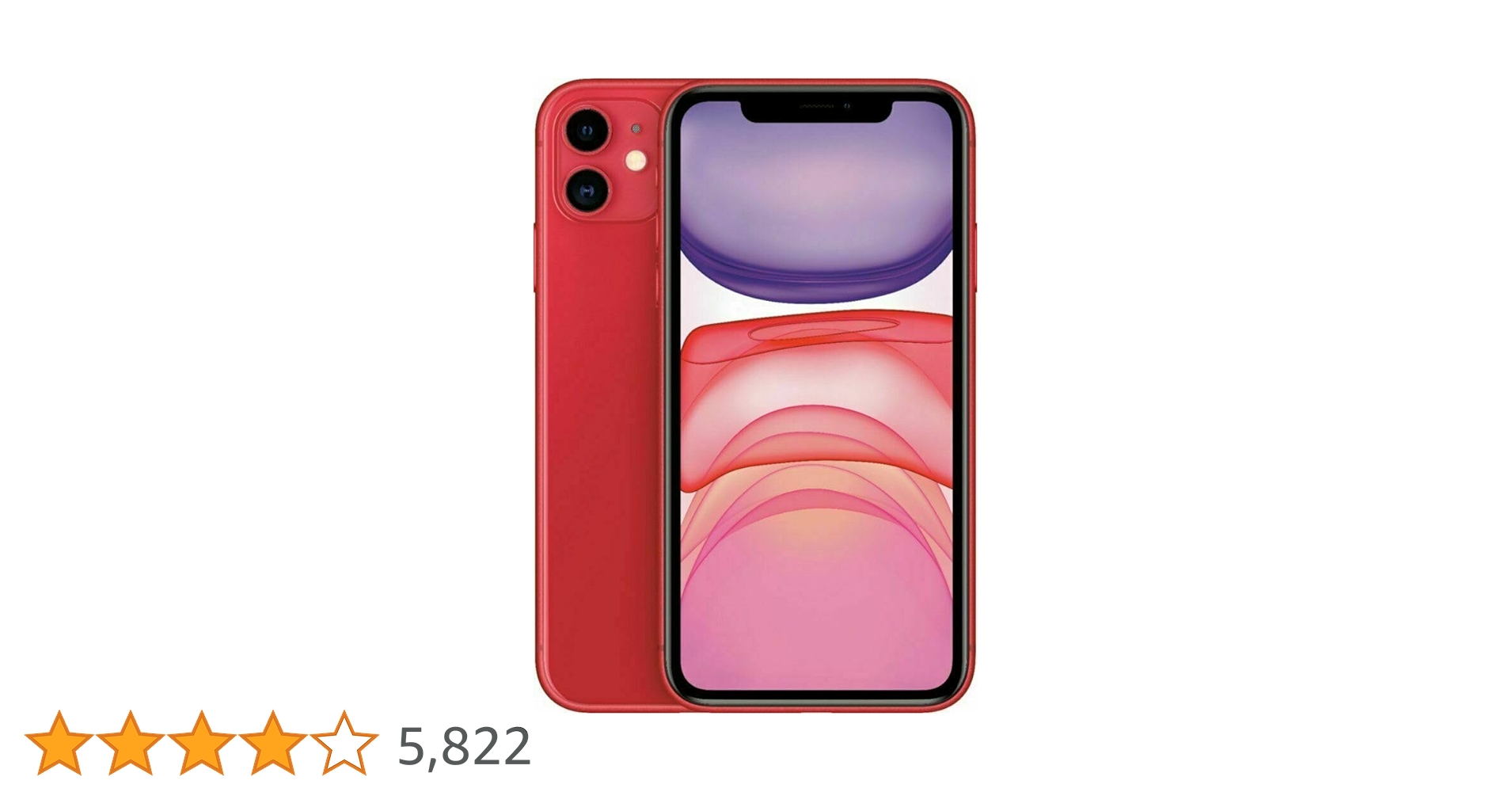 Apple iPhone 11 赤 64㎇ Apple iPhone 11, 64GB, Red - Fully