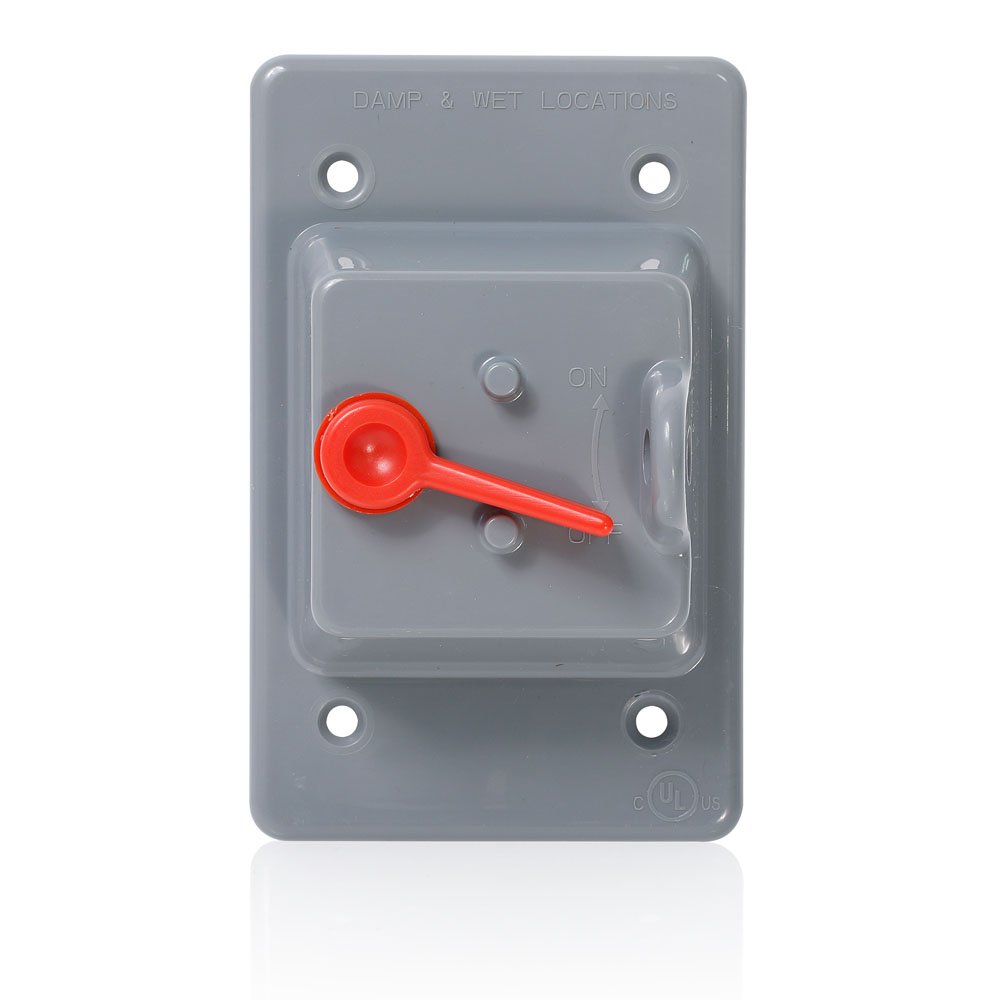 Protector impermeable Leviton WP1S-GY de instalación universal
