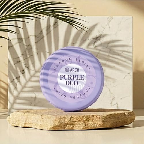 Image of ARCa Purple Oud Solid Perfume for Women | Alcohol Free Solid Perfume for Women | Perfume for Girls | Travel Friendly & Pocket Friendly Fragrance | Gift for Her