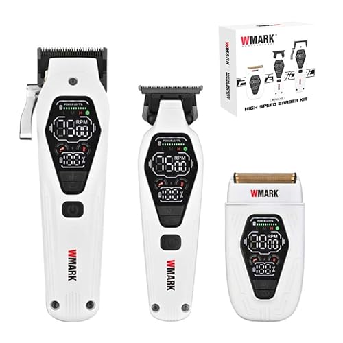 WMARK Professional Hair Clippers, Trimmer, and Shaver Kit for Men,