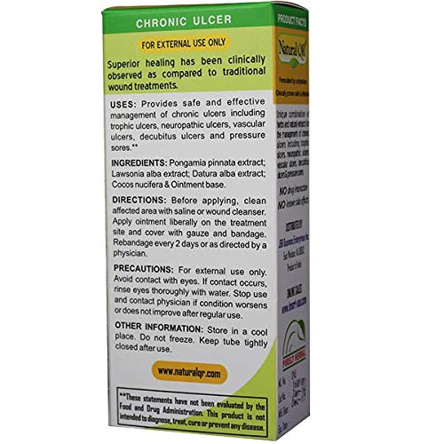 NaturalQR Bed Sore Cream Developed by a Dermatologist 100 Herbal