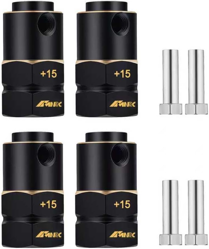 Brass +15MM Wide Extension Length 20mm Wheel Hex Hub Spacers for Axial 1/10 TRX4 Series Upgrades Part