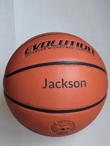 Personalized Evolution Indoor Game Basketball, Microfiber Composite Leather, Customized, Size