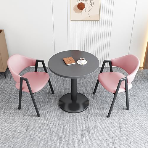 Este Conjunto de Muebles Que Ahorra Espacio Incluye una Mesa Redonda para negociaciones, sillas de recepción y una Mesa de Centro para Sala de Estar, balcón, Comedor y Negocios.