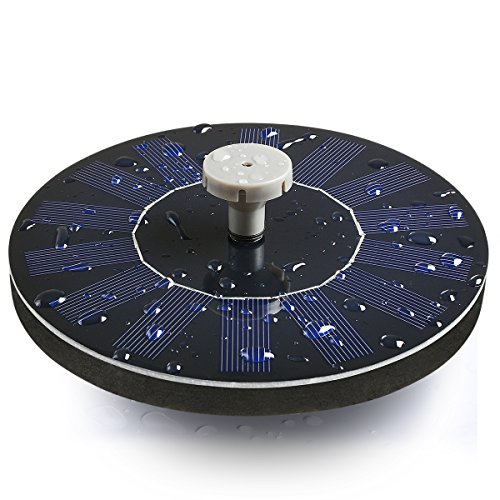 Solar Fountain Pump for Bird Bath, 2018 Upgraded Floating Fountains Solar Panel Kit Water Pump for Ponds, Garden, Outdoor Décor