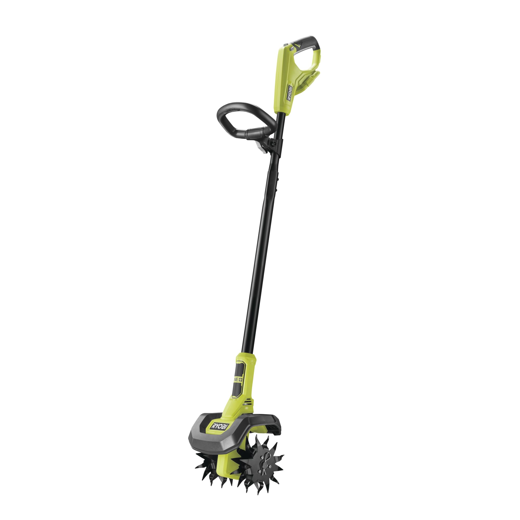 RYOBI - Bineuse sans Fil 18V One+ RY18CVA-0 – 4 Lames Acier, Largeur Ø20cm, Hauteur Adaptable, Idéale pour Petits Massifs et Potagers – Batterie Non Incluse