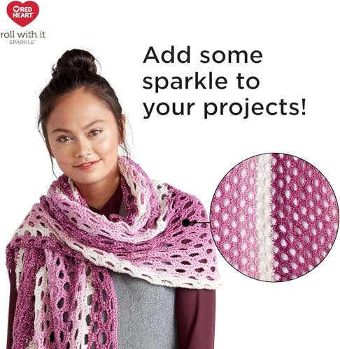 Image of Red Heart Roll with It Sparkle Yarn - Pixie