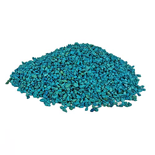  500 GR BUSTA sassi , 3-6 MM MILLIMETRI PER COMPOSIZIONI FLOREALI HOBBY FAI DA TE TURCHESE