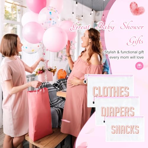 Image of 3pcs Hospital Bag Organizing Pouches for Labor and Delivery, Maternity Essentials Diaper Bag Organizer for Mom Travel (White, Large)