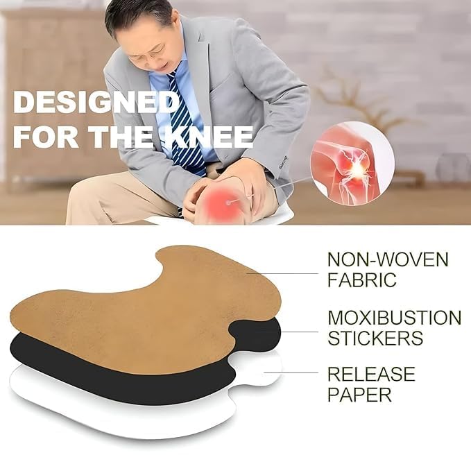 C2SK Knee Pain Relief Patches | Heat Patches for Joint & Muscle Pain | Natural Stickers for Arthritis, Swelling, Stiff Knees | Pain Relief 1