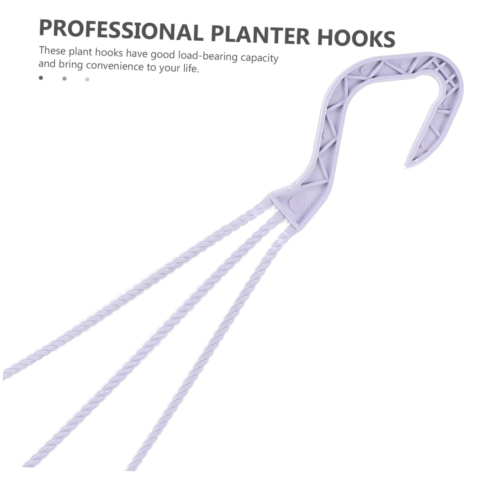Crochets Suspendre Plastique Blanc pour Pots de Fleurs 50pcs