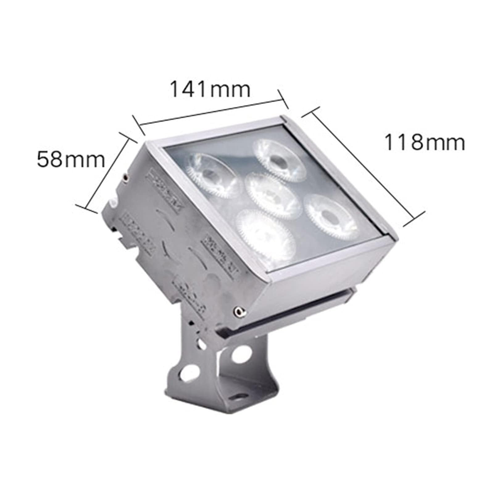 Luz De Inundación LED - Luces De Paisaje, Focos LED Rectangulares para Exteriores De 220V, Luz De Pared Impermeable IP65, para Entrada De Patio Y Jardín(Green,15W-220V)