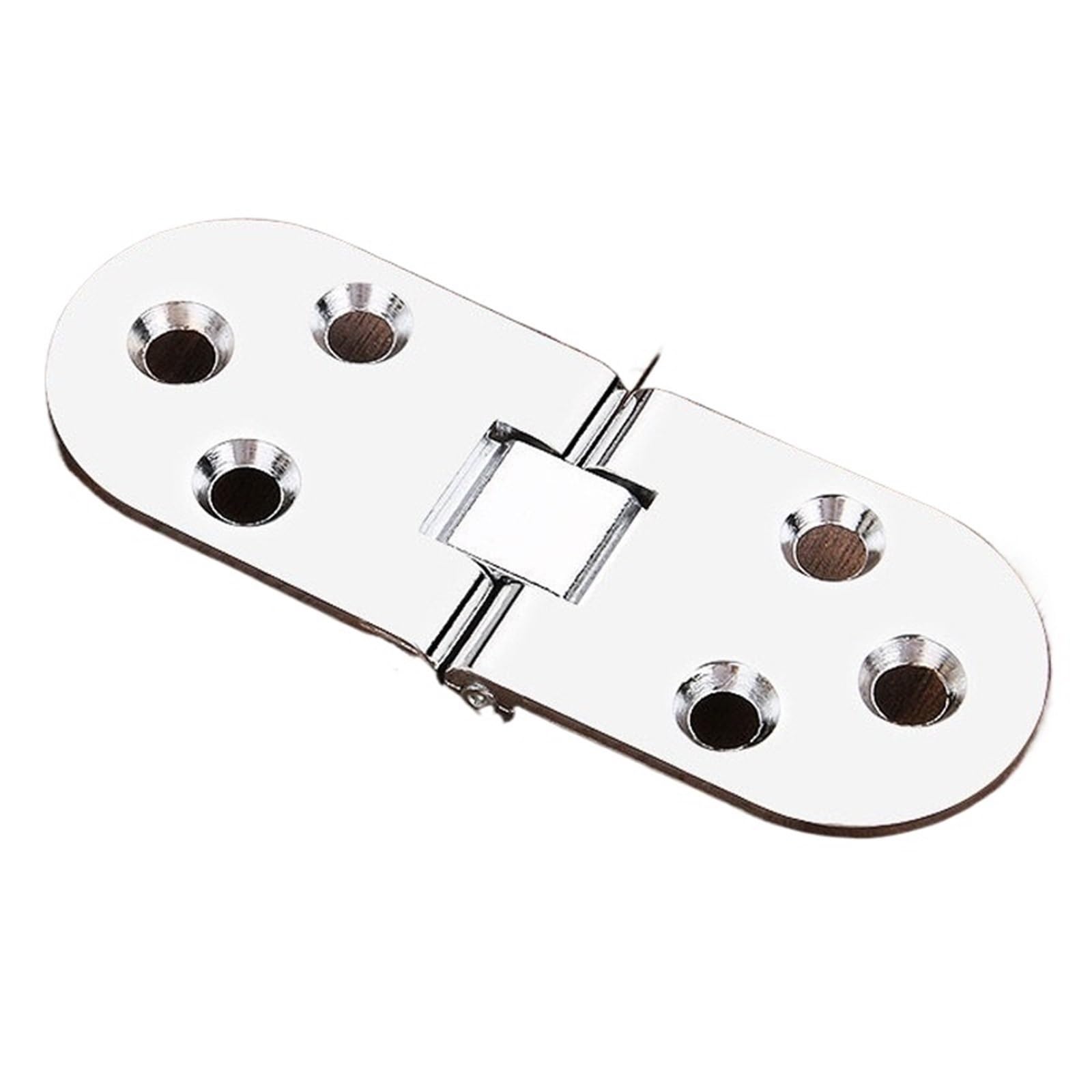 Kdhcvkz Silver 1Pcs 1Pcs Furniture Folding Hinges Folding Table Cabinet Door Hinge(Silver 1Pcs)