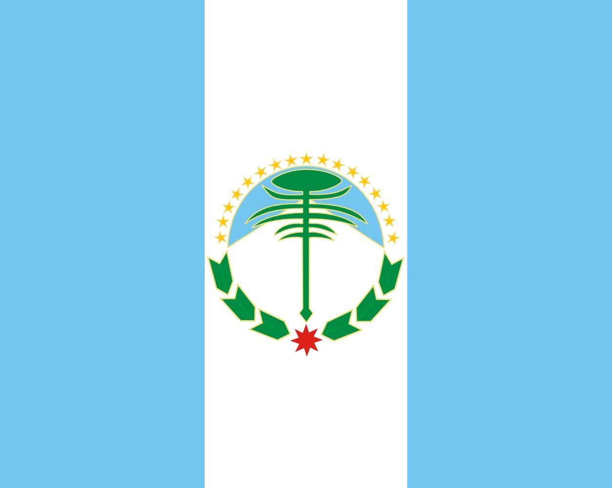 Drapeau de Neuquén grand format pavillon officiel de la province argentine