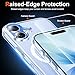 Temdan for iPhone 17 Case Clear with Screen Protector, [Compatible with Magsafe][Anti-Yellowing][Military-Grade Protection] Shockproof Slim Magnetic Phone Case Cover, Transparent