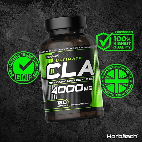 CLA Capsules 4000mg | 120 Count | High Strength Supplement | Conjugated Linoleic Acid Oil from Safflower | Suitable for Men & Women | by Horbaach - Image 6