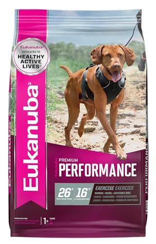 Eukanuba Adult Premium Performance 26/16 Exercise Dry Dog Food, 28 ...