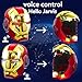 Iron-Mans Helmet Electronic Mark 5 Helmet Gold Voice Control/Sensing/Remote Control Open/Close with Sounds & LED Eyes Light Up Super Hero Movie 1:1 Model Prop.