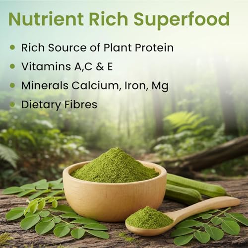 Image of Vlado's Himalayan Organics Organic Moringa Tablet with 1200mg Moringa Leaves Extract | Moringa Powder Tablets for Immunity, Digestion & Energy - 60 Tablets