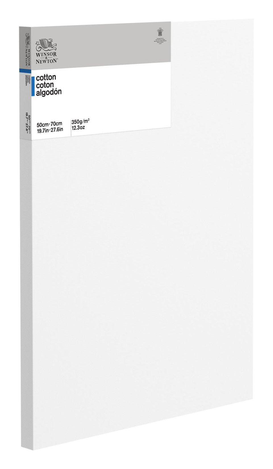 Winsor & NewtonWinsor & Newton Classic Stretch Frame Canvas 3-Ply Primed 350gm2 19 mm Thick Cotton, White, 50 x 70 cm