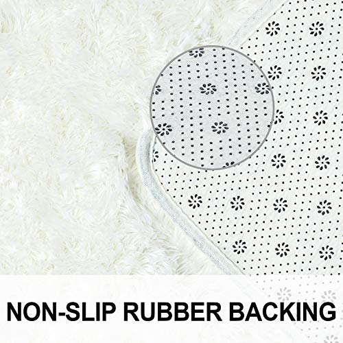 image for Merelax Modern Soft Fluffy Large Shaggy Rug for Bedroom Livingroom Dor