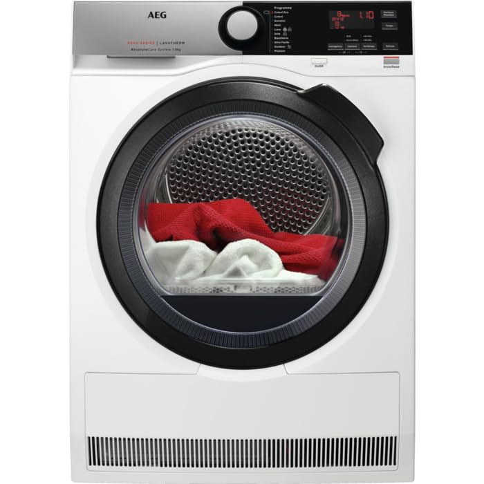Aeg - Asciugatrice T8DEE844 Serie 8000 AbsoluteCare, 8 Kg Classe A++ a Condensazione con Pompa di Calore