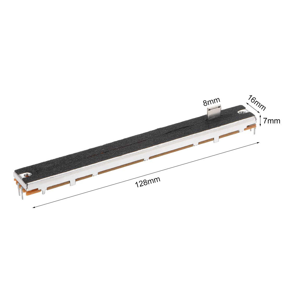 Potentiomètre Glissière B103 10K Ohm Linéaire Double - 128mm Curseur Coulissant Pour Mixage Audio