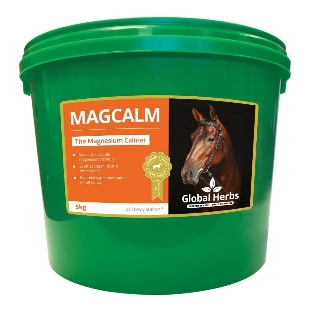 Global Herbs Magcalm Equine Magnesium Calmness & Muscle Relaxation Powder 5kg
