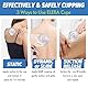 ELERA Silikon Schröpfgläser Set (S-XL) – 4 Stück, Schröpfen Massage für Anti-Cellulite & Anti-Aging, Vakuum Schröpfköpfe für Gesicht/Körper