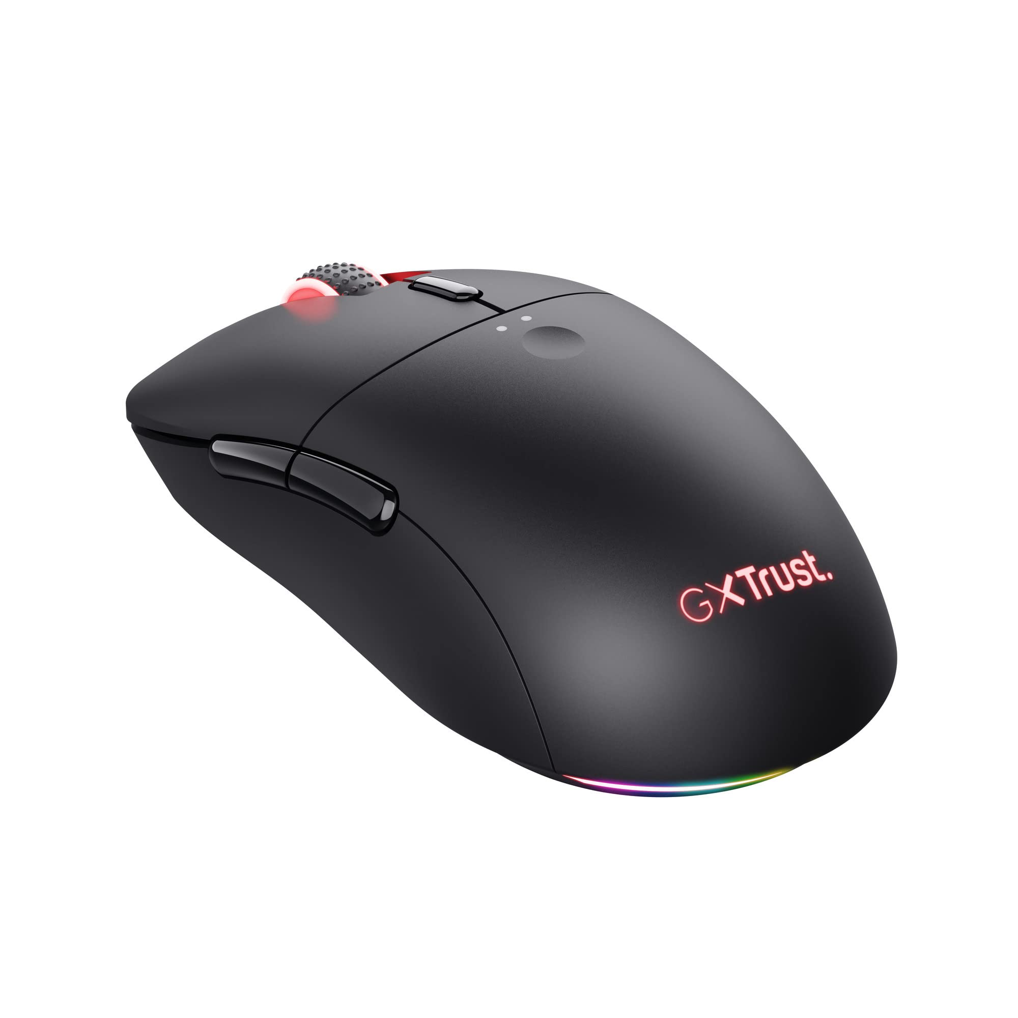 Trust Gaming GXT 980 Redex Mouse Gaming Wireless Ricaricabile, 200-10.000 DPI, RGB, 6 Pulsanti Programmabili, Ricarica via Cavo Type C, per PC, Laptop, Computer - Nero