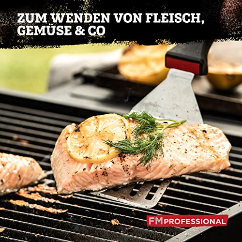 Bratenwender Presist Schlitzwender – Edelstahl Spachtel zum Wenden und Servieren – Tolles Grill Zubehör – Grillspachtel ideal als Pfannenwender, Burgerwender oder Grillwender