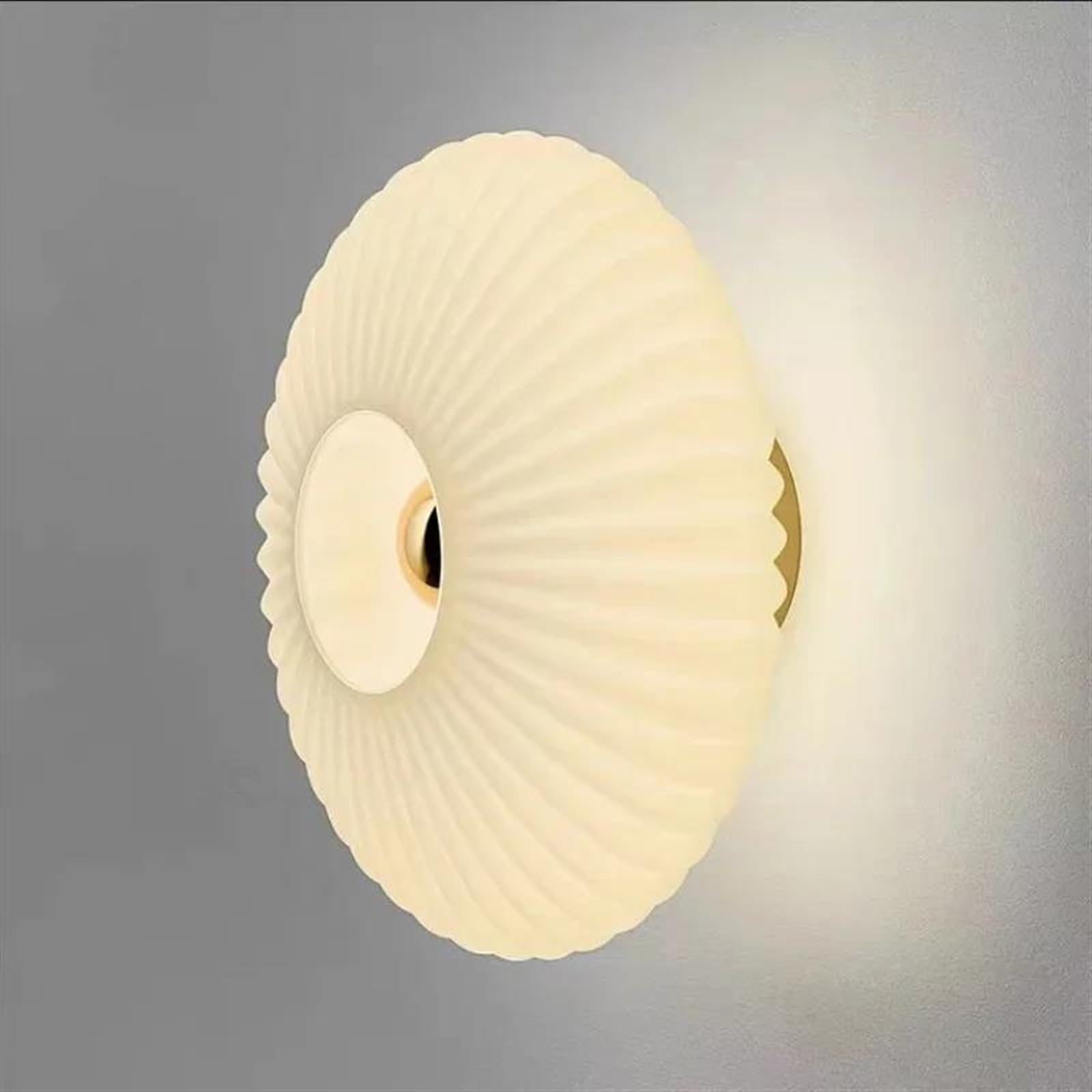 SMCCYYSD Modern Glass Wavy Wall Sconce for Home Decor Indoor Lighting Fixture Hallways Stairs and Dining Rooms