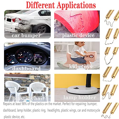 150W Plastic Welder,Plastic Welding Kit Car Bumper Repair 800Pcs Hot Staples & 56Pcs 7 Types Of Welding Plastic Welding Rods For Car Bumper Plastic Crack Repair (Red) #TOP6