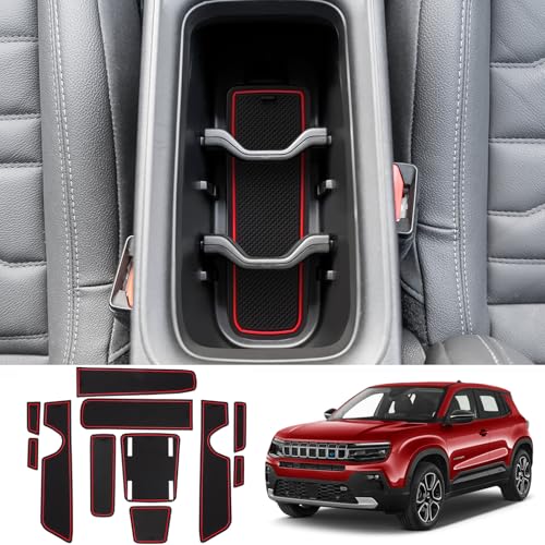 Coleya Tapis Anti-dérapants Compatible avec Jeep Avenger 2023 2024, Jeep Avenger Accessoire Tapis en Caoutchouc pour Accoudoir, Console Centrale,...