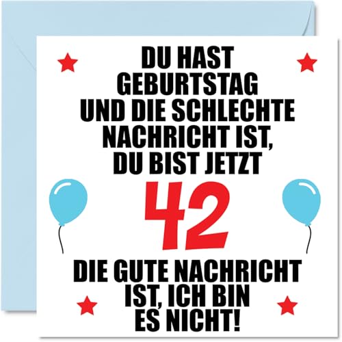 Stuff4 Lustige Geburtstagskarten – 'Keine Geschenkrechnungen' Design, 145x145 Mm, Blanko Innen